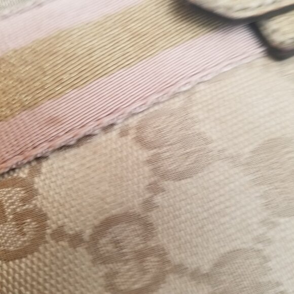 Gucci GG Jolicoeur Crossbody Brown Beige Canvas Fabric Bag - Picture 14 of 16